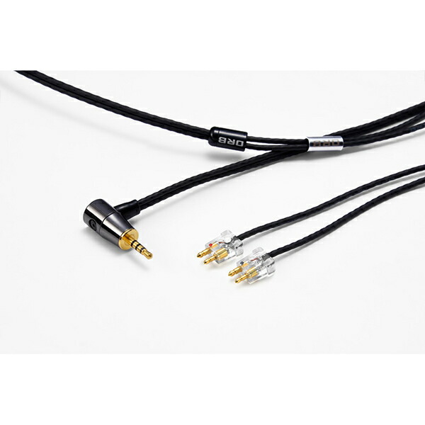 オーブ ヘッドホンリケーブル(1.2m)【FitEar⇔2.5粍4極(平衡にする)L型繋ぎ】 CF-U-FITEAR-2.5-L ORB Clear force Ultimate FitEar