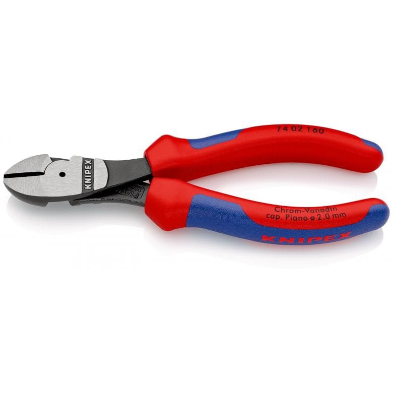 クニペックス 強力型斜ニッパー (硬線用) 160mm (台紙付き) 74 02 160 KNIPEX