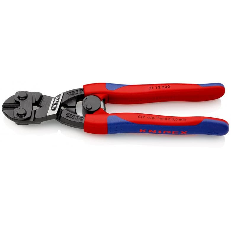 クニペックス 小型クリッパー バネ付き 200mm (台紙付き) 71 12 200 KNIPEX