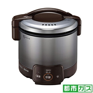 リンナイ ガス炊飯器【都市ガス12A13A用】　ダークブラウン RR-030VQ(DB)-13A Rinnai　こがまる　3合 炊飯器　一人暮らし　3合 [RR030VQDB13A]｜Joshin web 家電とPCの大型専門店 26,625円