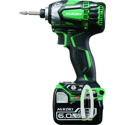 HiKOKI 14.4V コードレスインパクトドライバ アグレッシブグリーン (14.4V 6.0AhバッテリーBSL1460×2個・急速充電器UC18YDL2・ケース付き) WH14DDL2-2LYPK-L ハイコーキ インパクトドライバー