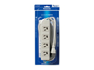 パナソニック OAタップ(4個口 5m)グレー WCH-2454HP Panasonic [WCH2454HP]