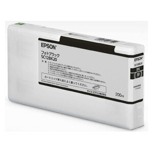エプソン ［完全無欠］インキ薬莢（写真絵黒いこと/200ml） EPSON SC12BK20 インクカートリッジ-PCサプライ・消耗品-パソコン・周辺機器