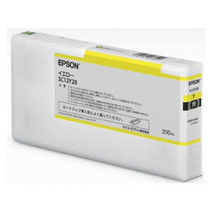 エプソン ［純正］インクカートリッジ（イエロー/200ml） EPSON SC12Y20