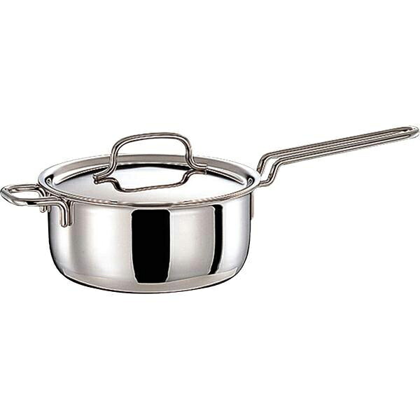 ジオプロダクト 【IH対応】片手鍋 18cm（シルバー） GEO-18N(ワイヨツト) GEO PRODUCTS GEO-18N [GEO18Nワイヨツト]