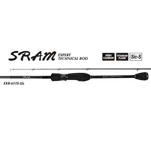 TICT SRAM アジングロッド 6.1フィート カーボンソリッド 2天下太平 EXR-611S-Sis ティクト SRAM(ゲットー) オールチタンひな形 SiC輪っか