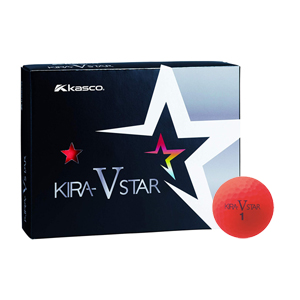キラスタ-V レッド 12P キャスコ ゴルフボール　KIRA STAR V レッド 1ダース　12個入り Kasco キラスター V