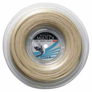 ゴーセン 硬式庭球用ガット マルチCX16（自然的・1.30mm×240m） GOS-TS6602NA GOSEN TECGUT series MULTI CX16