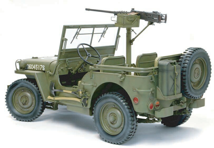 1 6 WW.II アメリカ軍 1 4トン 4×4トラック w M2キャリバー50機関銃 プラモデル ドラゴンモデル