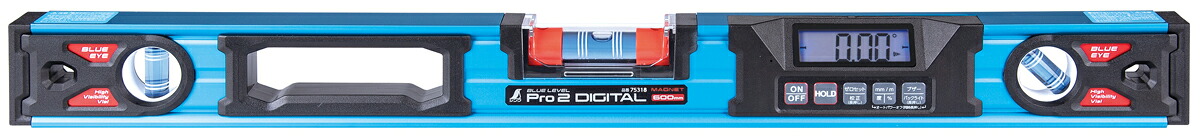 シンワ測定 ブルーレベル Pro2 デジタル防塵防水 600mm マグネット付 75318