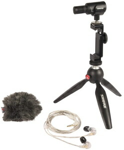 シュア ポータブル動画撮影キット MV88+SE215CL-A SHURE