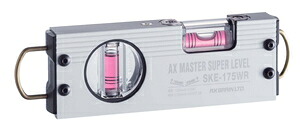 アックスブレーン シャックル付建築用レベル(ホワイト) SKE-175WR AXBRAIN マスタースーパーレベル(MASTER SUPER LEVEL)
