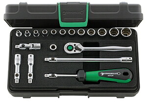 STAHLWILLE （1/4SQ）ソケットレンチセット (19pcs) 40AD/12/7QRSKN スタビレー