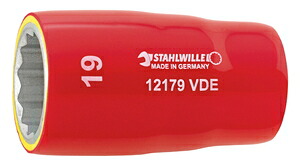 STAHLWILLE （1/2SQ）絶縁ソケット　（17mm） 12179VDE-17(スタビレ-) スタビレー