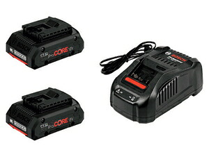 ボッシュ リチウムイオンバッテリー充電器セット(ProCORE18V4.0×2/GAL1880CV) ProCORE18V4S2 BOSCH