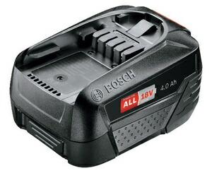 ボッシュ 横すべり式 18V4.0Ahリチウムイオンバッテリー PBA 218 BOSCH 申し受ける池 独居室容器に並べる