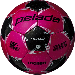 F4l4000 Pk モルテン 4号球 Molten サッカーボール ペレーダ4000 マジェンタピンク メタリックブラック 人工皮革 品質が完璧 サッカーボール