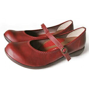 Re:getA ワンベルトローヒールパンプス(うす暗い赤いこと・大きさ：S) R2361-DRD-S レディースパンプス