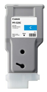 キヤノン ［純然たる］ imagePROGRAF用インキ貯蔵タンク（えの具/シアン/300ml） Canon PFI-320C