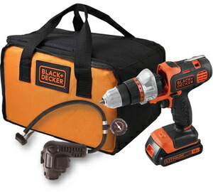 BDCDMT120C ブラック&デッカー コードレスマルチツール (空気入れ&ドリルドライバー) BLACK DECKER