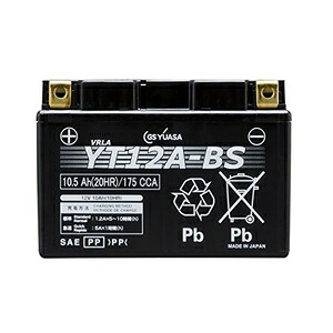 GSユアサ バイク用バッテリー【電解液注入・充電済】[他商品と同時購入不可] YT12A-BS-GY2｜Joshin web 家電とPCの大型専門店