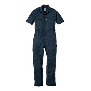 エスケープロダクト シャドーストライプ・サマー半袖ツナギ ネイビー 2Lサイズ GE-525-12-2L SK-PRODUCT