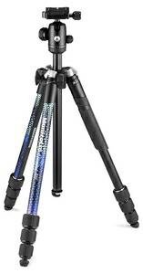 マンフロット アルミニウム4段三脚キット（ブルー） MKELMII4BL-BH Manfrotto Element MII
