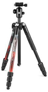 マンフロット アルミニウム4段三脚キット（レッド） MKELMII4RD-BH Manfrotto Element MII 11,410円
