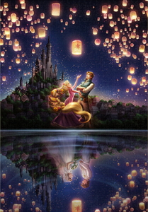 楽天市場 ディズニー ラプンツェル 湖面が映す未来 1000ピース 光るパズル ジグソーパズル テンヨー Disneyzone Joshin Web 家電とpcの大型専門店