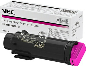 NEC トナーカートリッジ（マゼンタ）  PR-L5800C-12