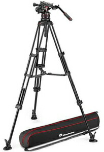 マンフロット ナイトロテック612映像媒体雲台+軽銀ツイン三脚MS MVK612TWINMA Manfrotto