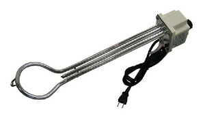 矢田電気 投込みヒーター　1KW　サーモ付　小 515724