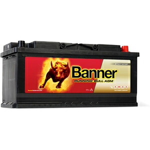 バンナー AGM-605-01 Running Bull AGM 欧州車用バッテリー 105A/LN6[他商品と同時購入不可] AGM-605-01 Banner