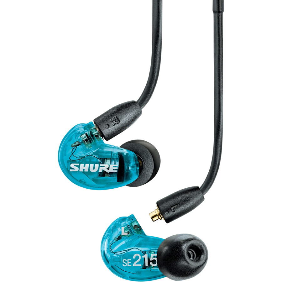 シュア 活動的密閉型カナルイヤホン (トランスルーセントブルー) SE215DYBL+UNI-A SHURE AONIC 215 Special Edition