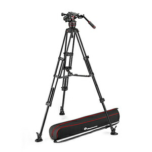 マンフロット ナイトロテック608映像媒体雲台+軽銀ツイン三脚MS MVK608TWINMA Manfrotto