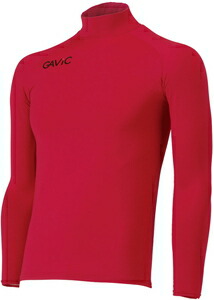GA8801-RED-160 GAVIC サッカー・フットサル用 ジュニア ストレッチインナートップ(LONG)(RED・160) ガビック