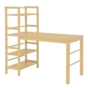 HAGIHARA(萩原) 棚付事務机(自然的・120cm×60珊) VD-7376NA  [VD7376NA]