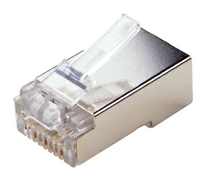 ジェフコム カテゴリー6Aモジュラープラグ（25個入り） MJ-6A-808STC