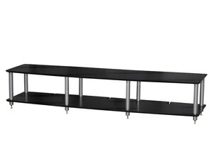 サウンドマジック ブラック棚板・シルバーポール AV200-BS SOUND MAGIC