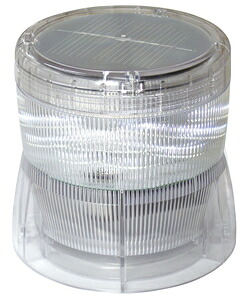 日惠製作所 LED回転灯　ソーラー式　ニコソーラー　白 VM10S-BW NIKKEI　NICO SOLAR