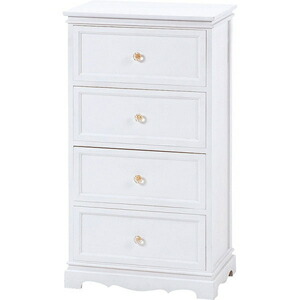 HAGIHARA(萩原) チェスト(ホワイト・幅50×奥行33.5×高さ91cm) MCH-6590WH 4段 [MCH6590WH]