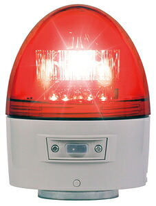 日惠製作所 LED回転灯　ニコカプセル（赤・高輝度） VK11B-003BR NIKKEI　NICO CAPSULE　電池式警告灯