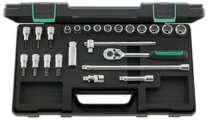STAHLWILLE (3/8”SQ) ソケットレンチセット 24点 (96021236) 456/49/19/5KN スタビレー