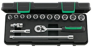 STAHLWILLE (3/8”SQ) ソケットレンチセット 15点 (96022133) 456/11/4KN スタビレー