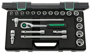 STAHLWILLE (1/2”SQ) ソケットレンチセット 22点 (96031480) 52/16/6QRKN スタビレー