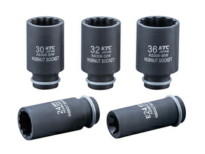 KTC(京都機械工具) 12.7sq インパクトレンチ用 ハブソケットセット ATS3085 KTC