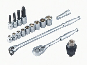 KTC(京都機械工具) 12.7sq ソケットレンチセット 17点 トルクルモデル TB417TQ KTC|Joshin web 家電とPCの大型専門店