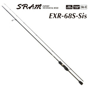 TICT SRAM アジングロッド 6.8フィート カーボンソリッド 2天下太平 EXR-68S-Sis ティクト SRAM(ゲットー) オールチタンひな形 SiC輪っか