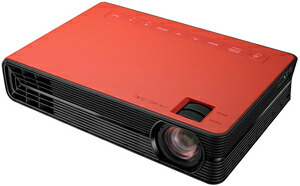 カシオ 小型映写機「FORESIGHT VIEW」2000ルーメン 無線電話投掛ける役立つこと（赤いこと） CX-F1-RD