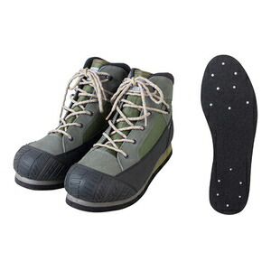 パズデザイン ライトウェイトウェーディングシューズVI(SP) Mサイズ 26cm(オリーブ) ZWS-619_M Pazdesign LIGHTWEIGHT WADING SHOES VI(SP) フェルトスパイク